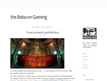 Tablet Screenshot of gaming.thebaba.com